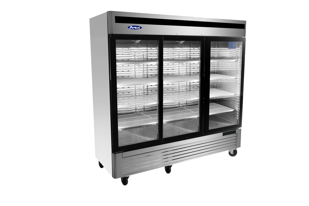 [ATOT-MCF8708] 3 Door Bottom Mounted Showcase Refrigerator