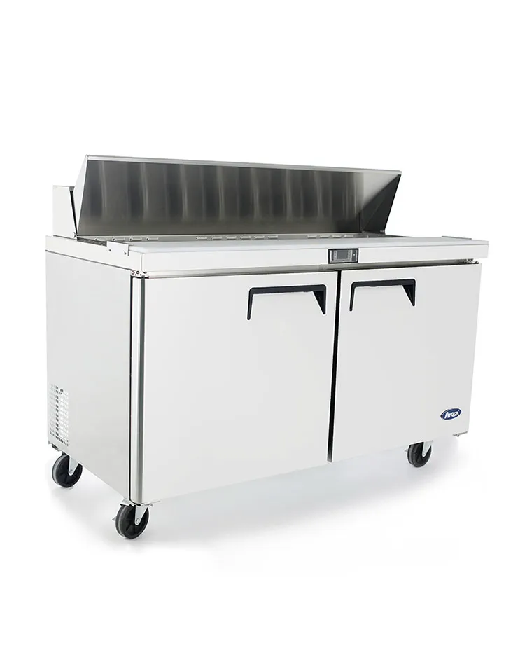 [ATOT-MSF8303] Standard Top Sandwich Prep Table with 2 Doors (16 x GN1/6)