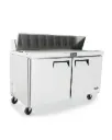Standard Top Sandwich Prep Table with 2 Doors (16 x GN1/6)