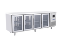 4-Door EU Refrigerated Worktable With Glass Doors