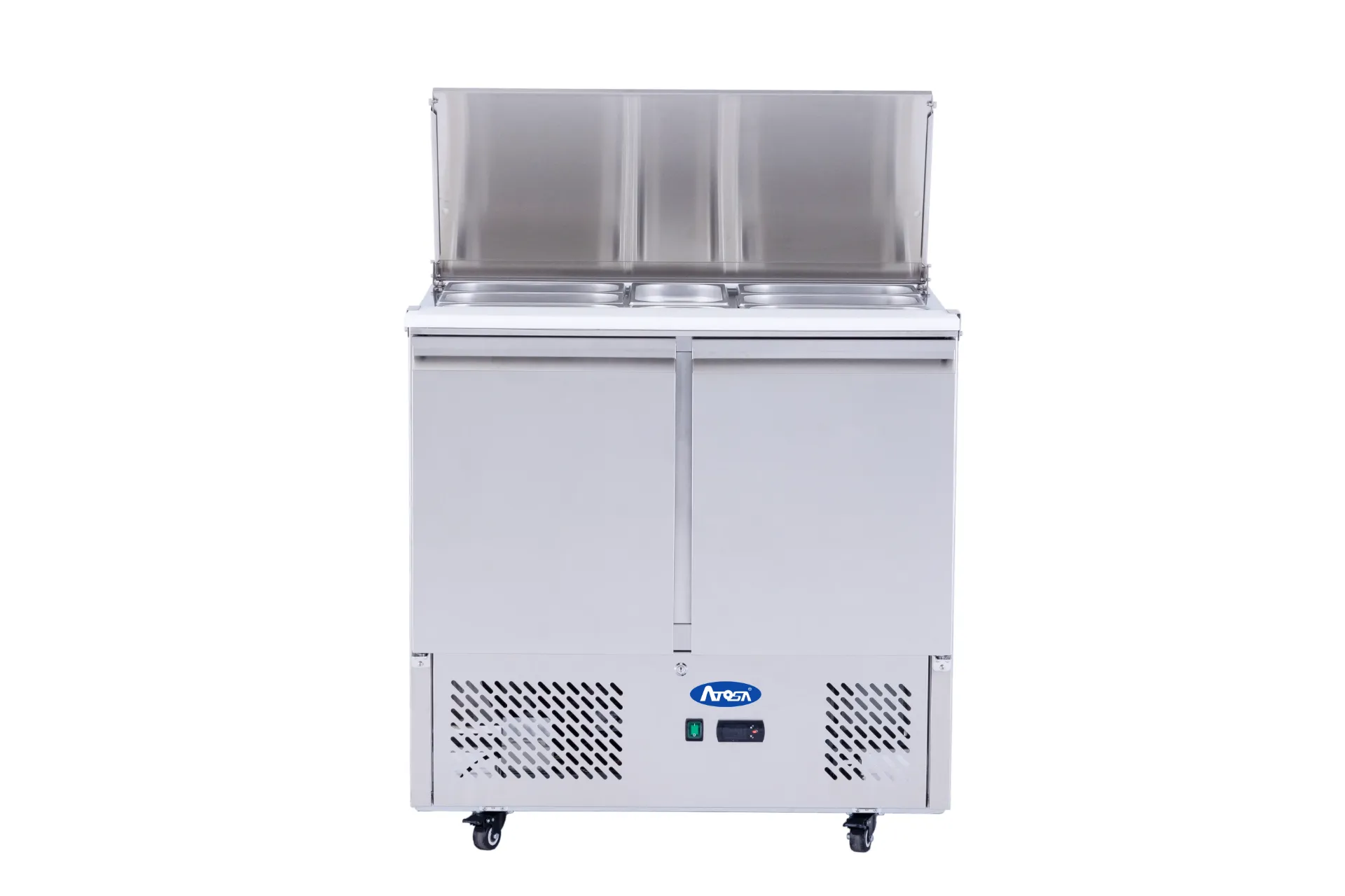 [ATOT-ESL3800] Snack Saladette With 2 Doors and Sliding Top