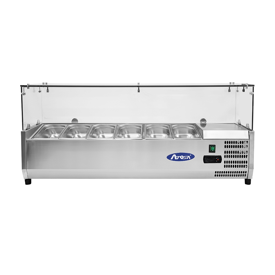 [ATOT-ESL3861] VRX 33 - 6 x GN1/4 With Glass Top (140 cm)
