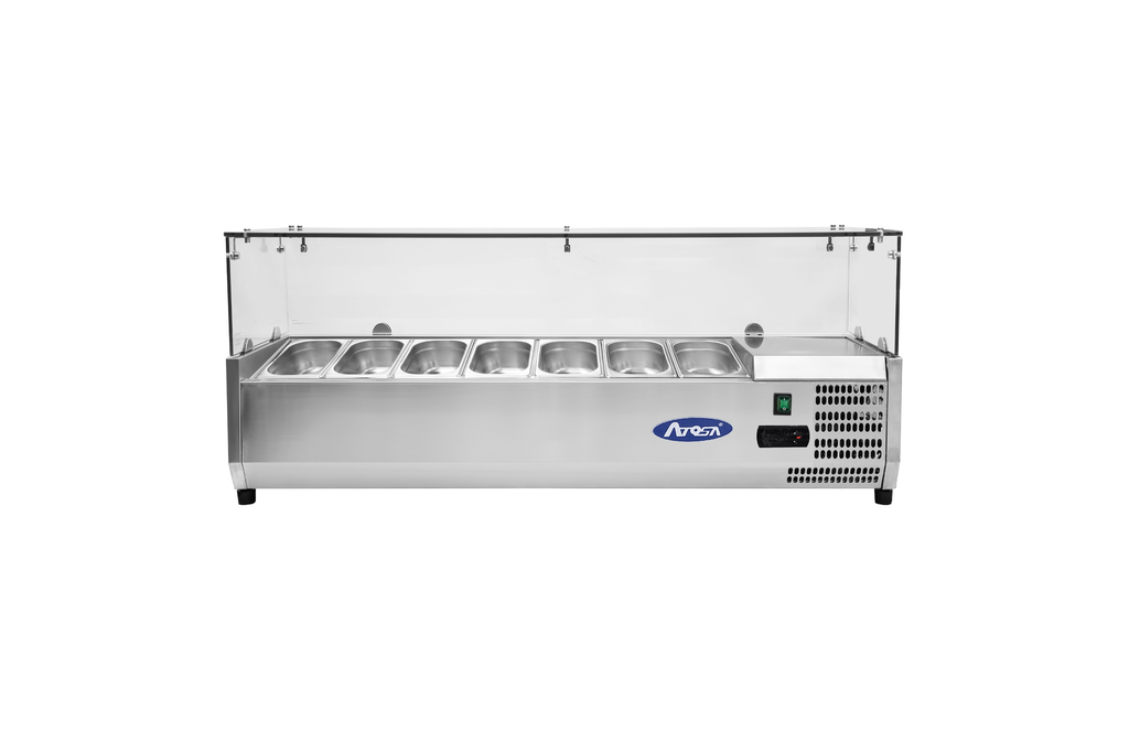 [ATOT-ESL3885] VRX 33 - 7 x GN1/4 With Glass Top (160 cm)