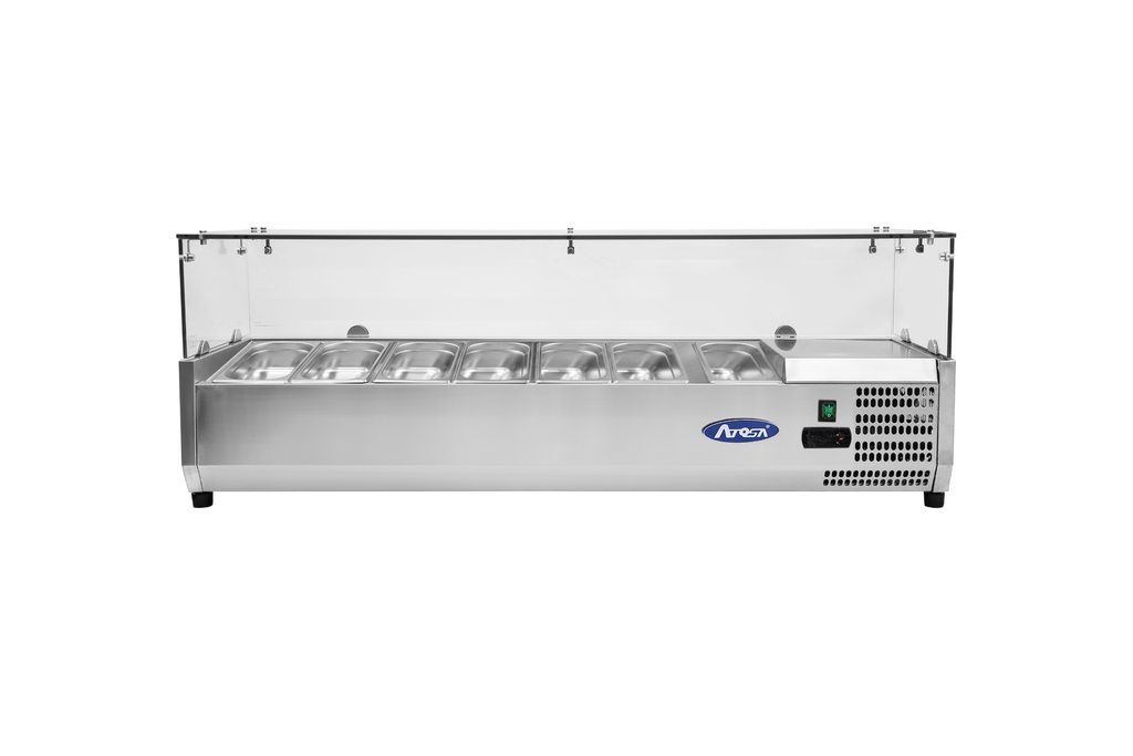 [ATOT-ESL3886] VRX 38 - 7 x GN1/3 With Glass Top (160 cm)