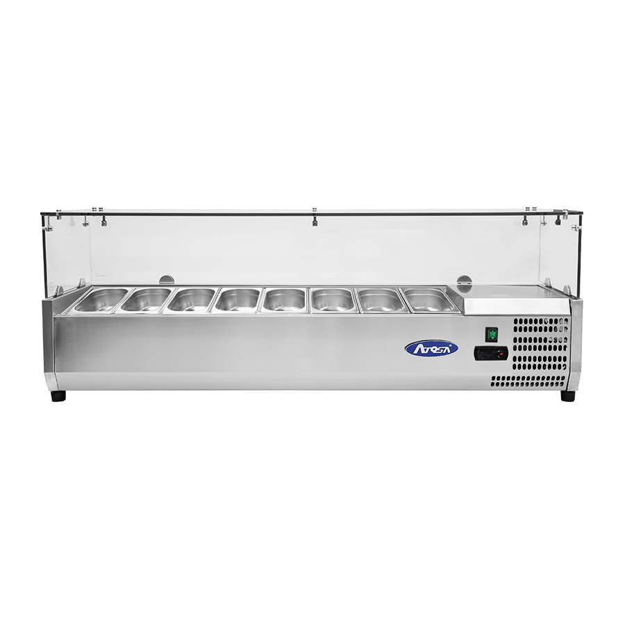 [ATOT-ESL3887] VRX 33 - 8 x GN1/4 With Glass Top (180 cm)
