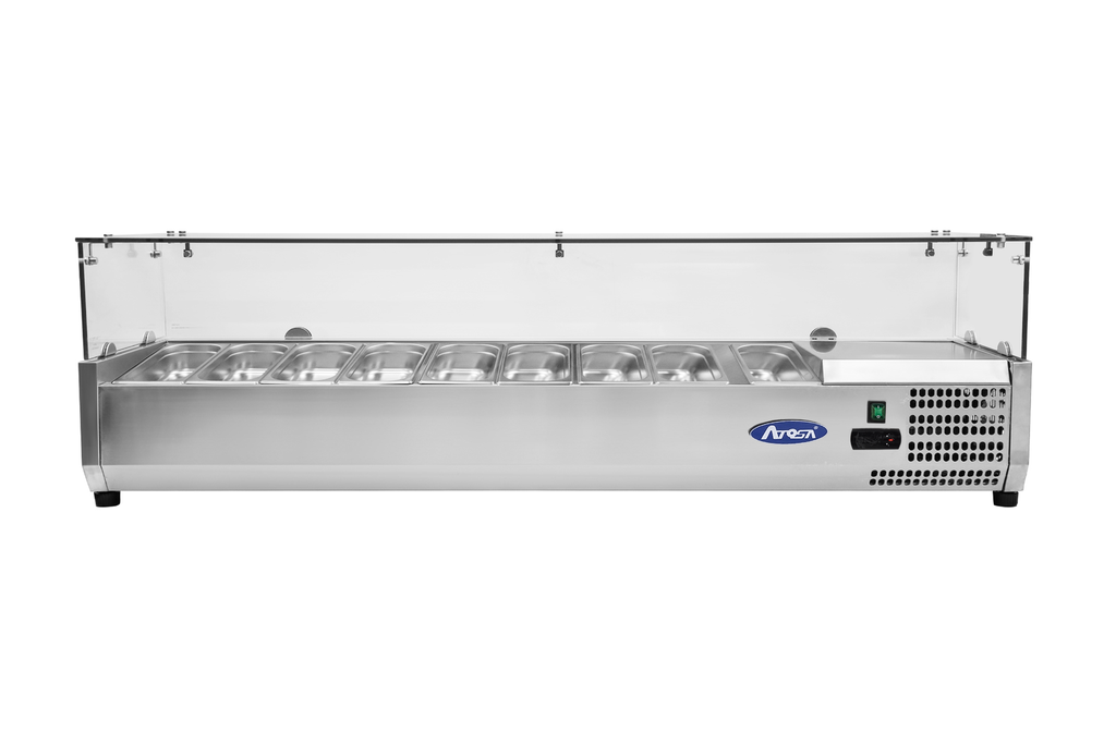 [ATOT-ESL3890] VRX 38 - 9 x GN1/3 With Glass Top (200 cm)
