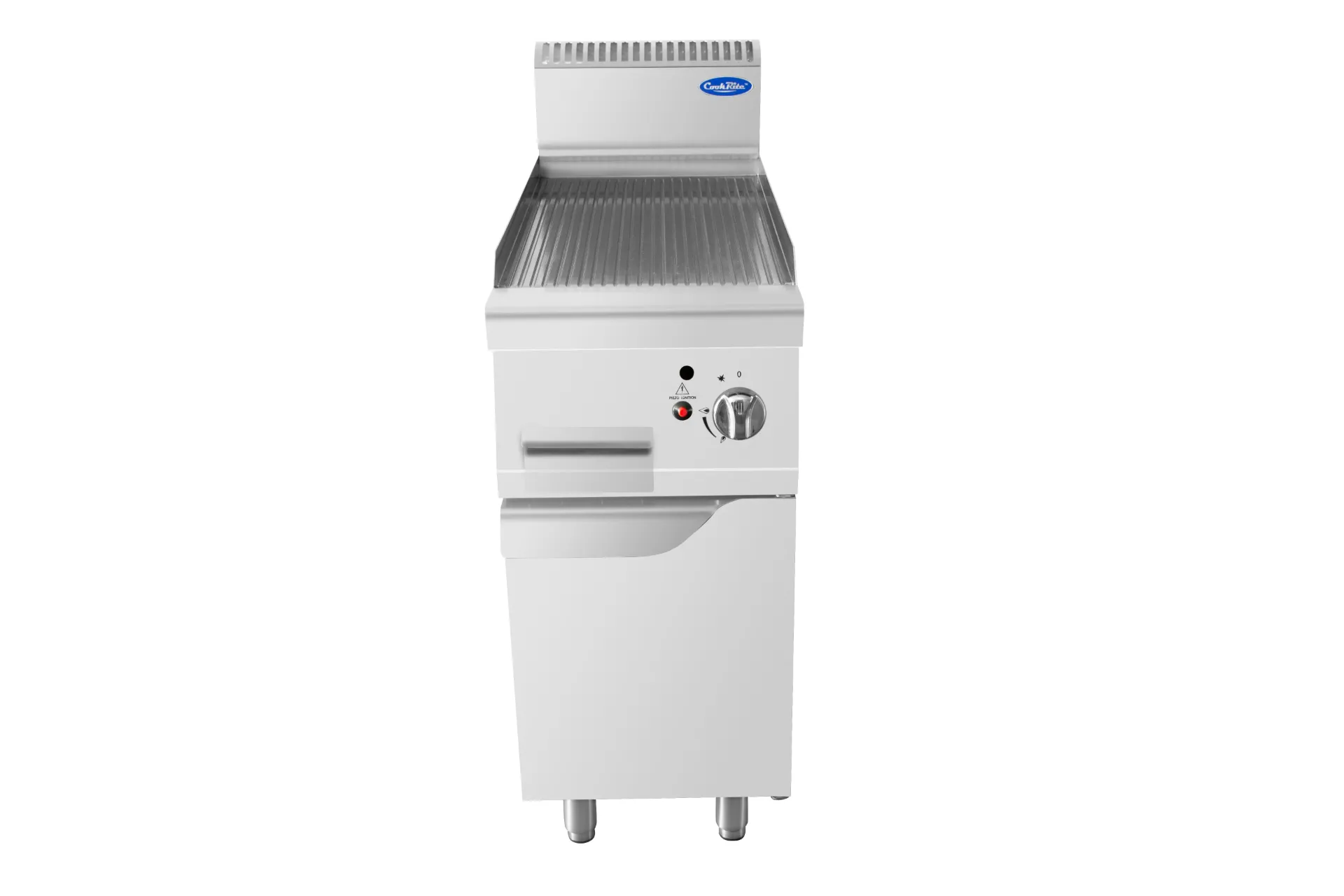 [ATOT-AT7G4G-F-B] Supported Plancha Grill Ribbed (7 kW)