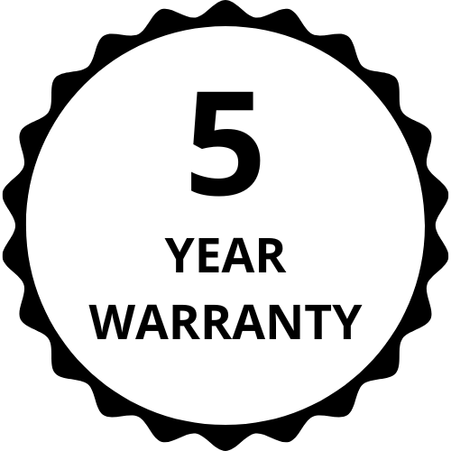5 Year Warranty