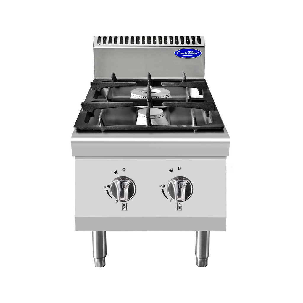 [ATOT-AT7G2B-C1] Atosa Gas Stove (Regular power, 2 Burners, 70 cm, Without Support, Without Oven)
